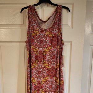 Soft Surroundings Sleeveless Scoop Neck Maxi Dress